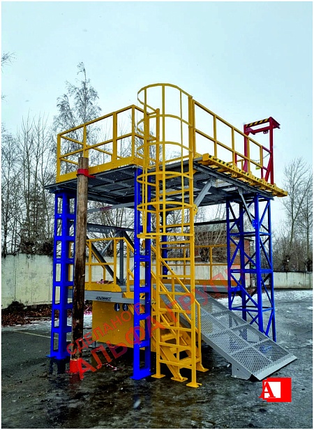 г.Сухой Лог. Полигон для практических работ на высоте  "АЛЬПИНИСТ" 03-02 установлен  в "СЛК ЦЕМЕНТ" г.Сухой Лог. Полигон для практических работ на высоте  "АЛЬПИНИСТ" 03-02 установлен  в "СЛК ЦЕМЕНТ"